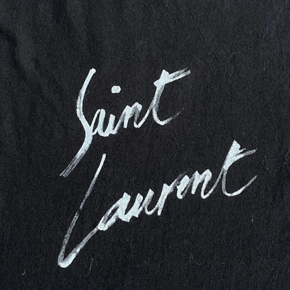 Saint Laurent Paris - 2017 Black Script Logo Oversize T Shirt