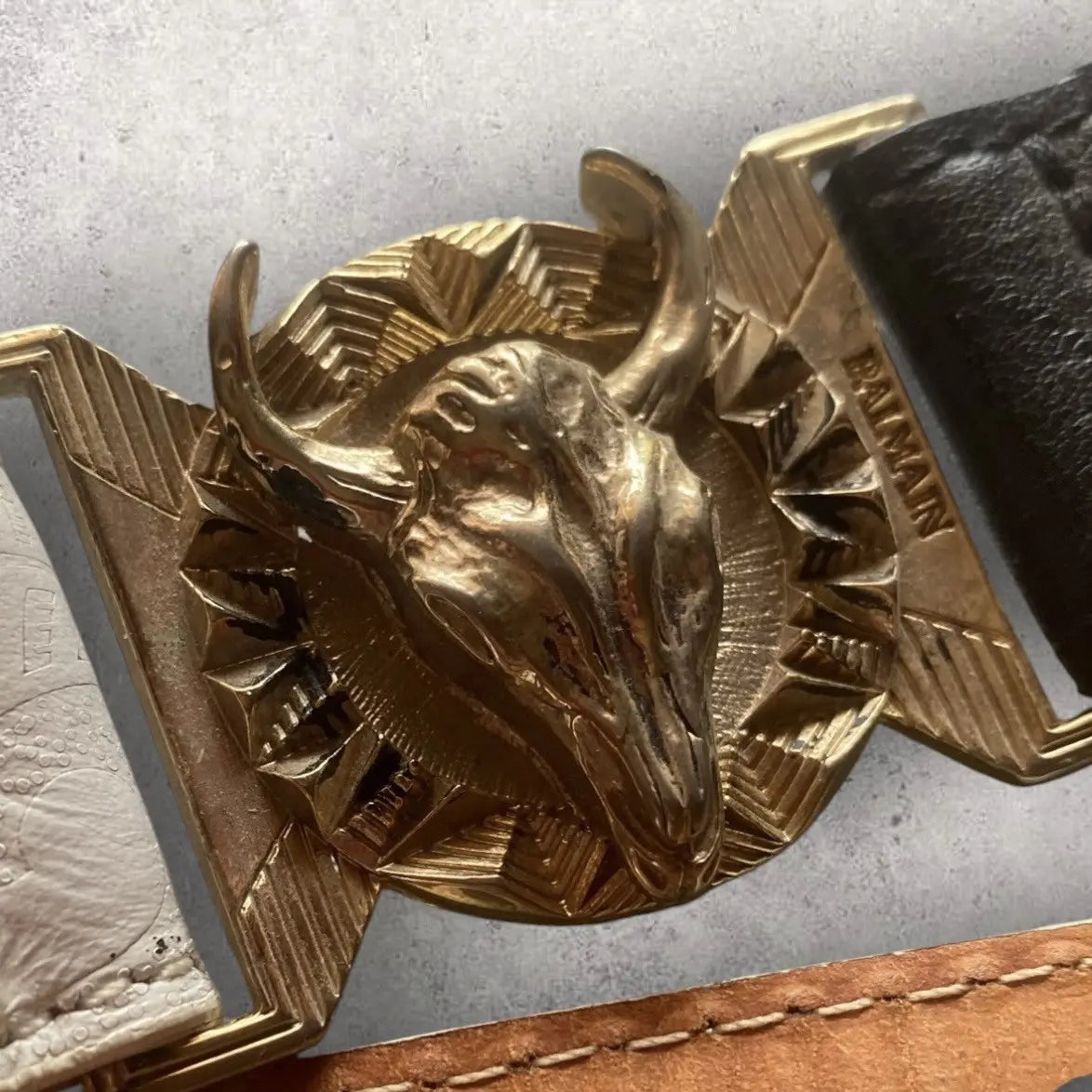 Balmain - Double Bull Buckle Belt