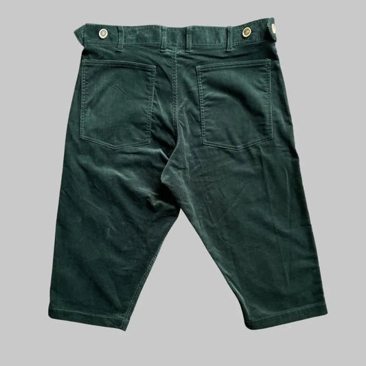 Comme des Garcons  Fall 2019 Green Corduroy Oversize Cropped Pants  Men's US 32 / EU 48•Gently Used