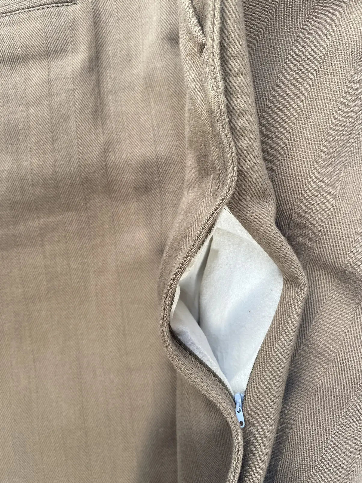 The Shepherd Undercover - Herringbone Out seam Detail Pants by Hiroshi Fujiwara