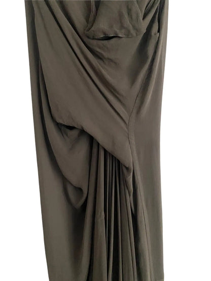 Rick Owens - SS12 NASKA brown tornado dress with draping and pleats