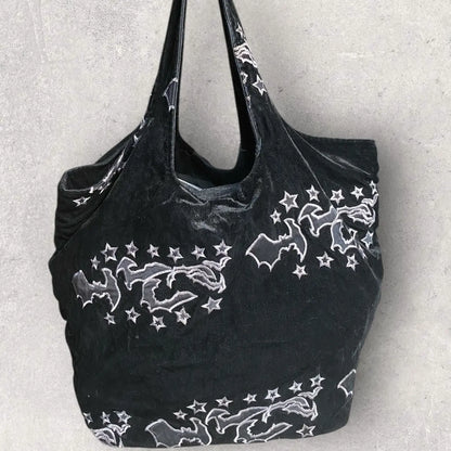 Undercover - AW02 “Witches Cell”Velour Tote Bag