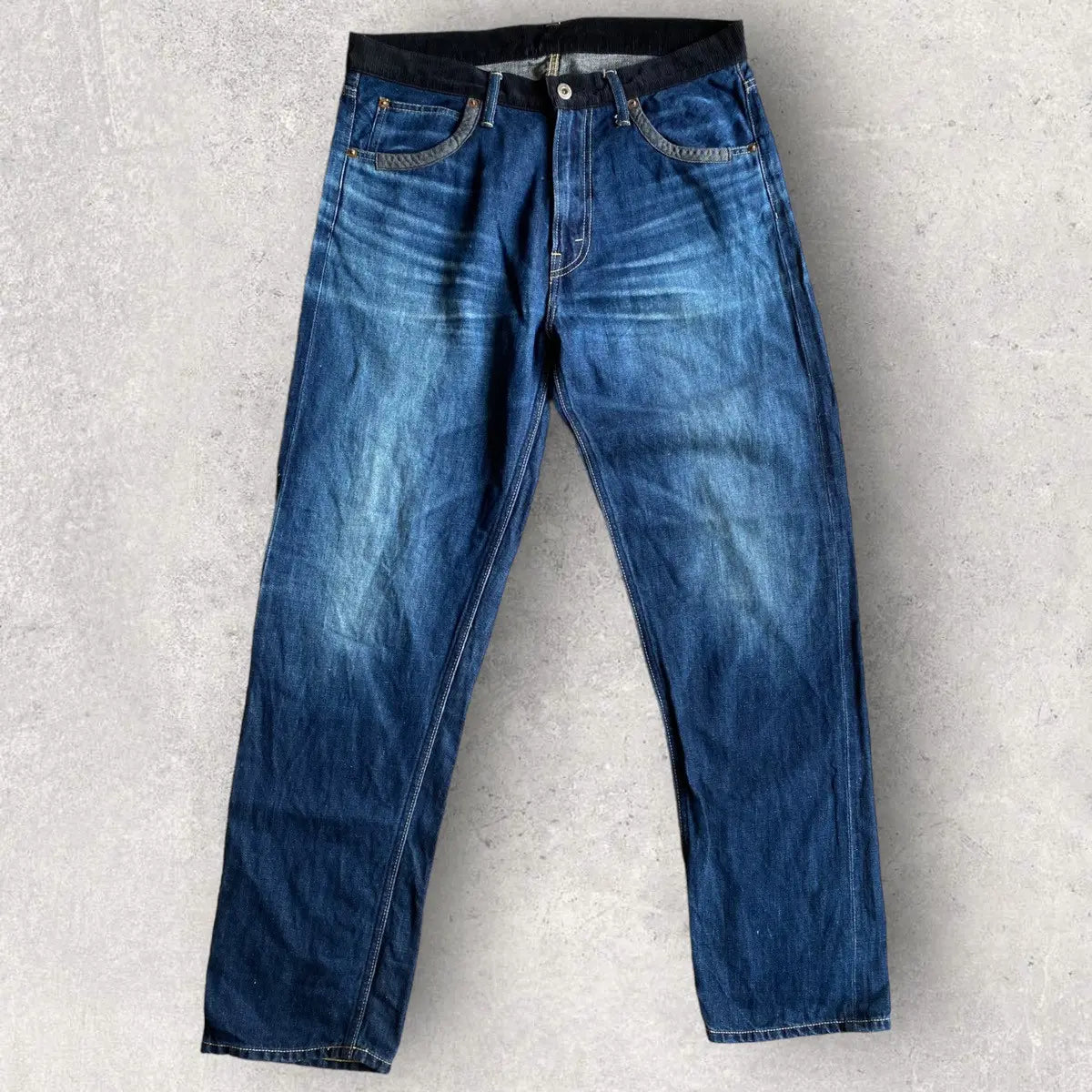 Comme des Garcons - Black Corduroy Contrast Waist Jeans