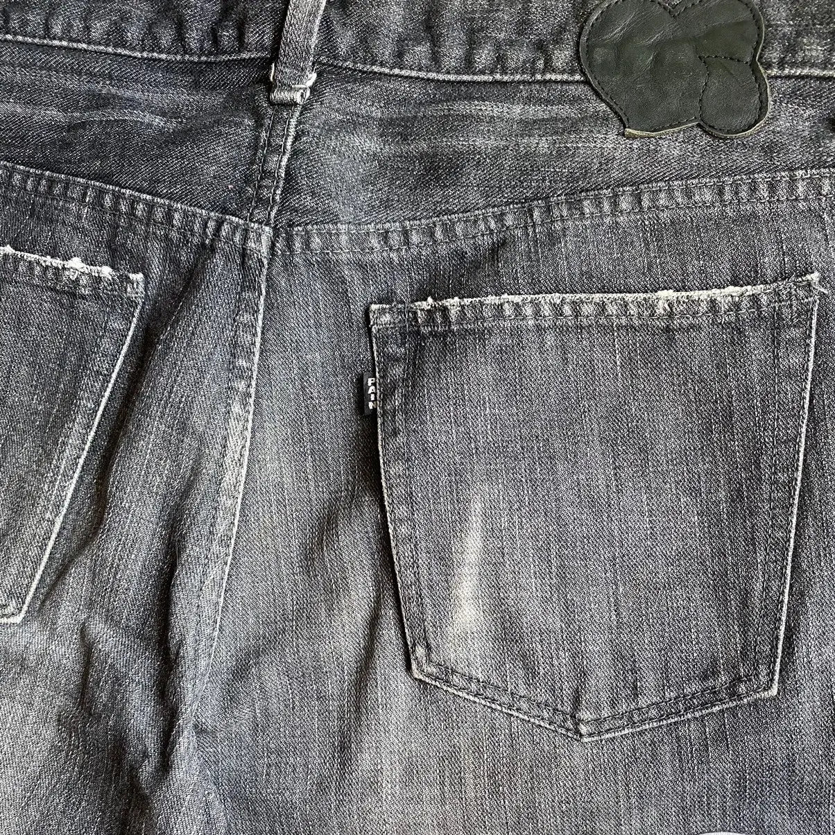 Number (N)ine : AW04 Give peace a chance Patch Denim