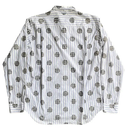 Comme des Garcons - Fall 10 Runway Strips Polka Dot Shirt
