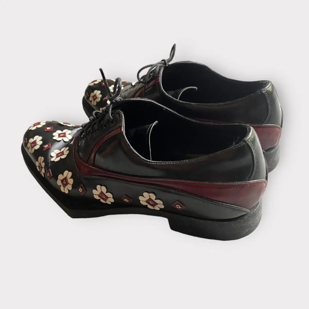 Prada - FW12 Runway Floral applique’ Shoes