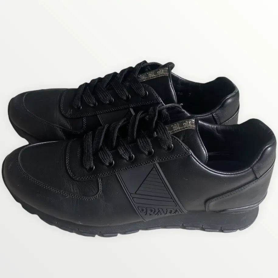 PRADA - Vitello Plume Running Sneakers