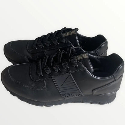 PRADA - Vitello Plume Running Sneakers