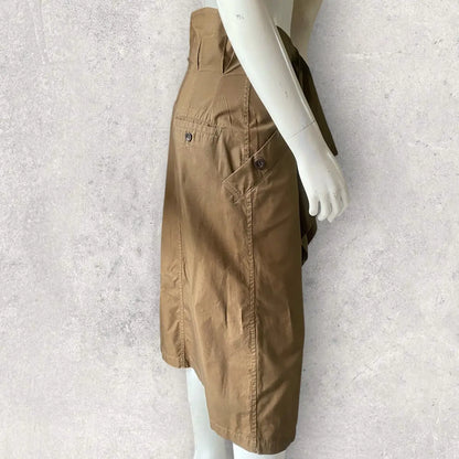 Yohji Yamamoto - Military Green Asymmetric Skirt