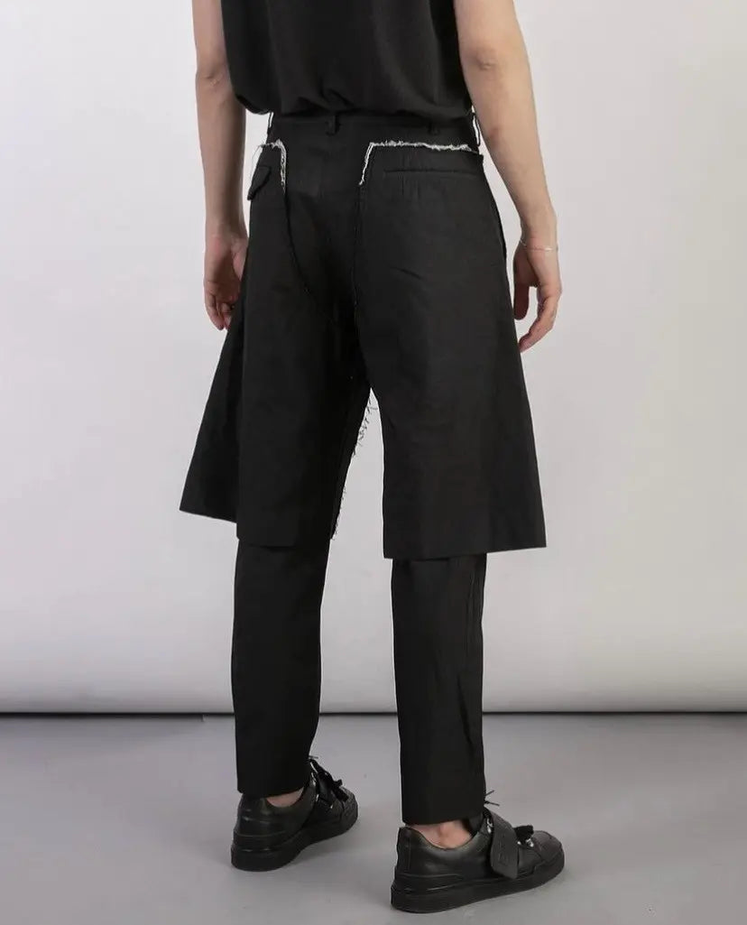 Comme des Garcons Homme Plus : SS17 Double Layer Deconstructed Pants