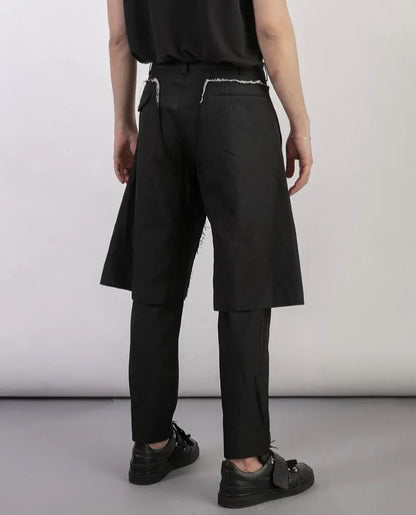 Comme des Garcons Homme Plus : SS17 Double Layer Deconstructed Pants