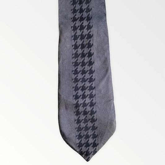Yohji Yamamoto  Silk Houndstooth Tie