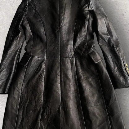 Balmain - Double Breasted Sheep Leather Coat