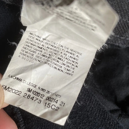 Balmain - Animal Print Black Wash Biker Denim