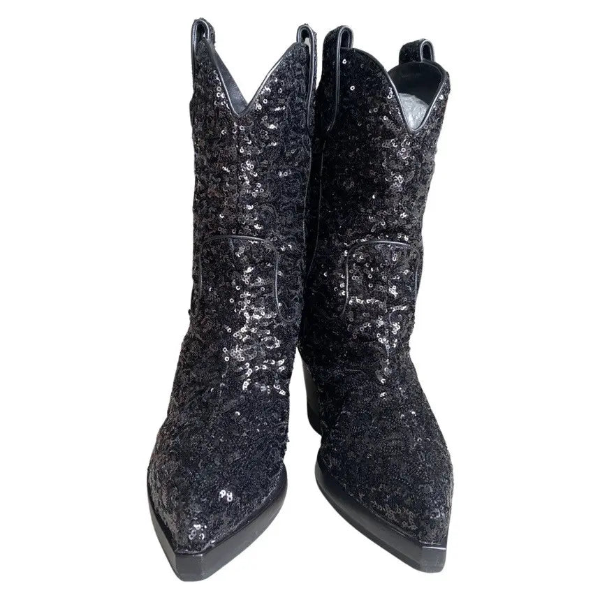 Dolce & Gabbana - Sequin Western boots