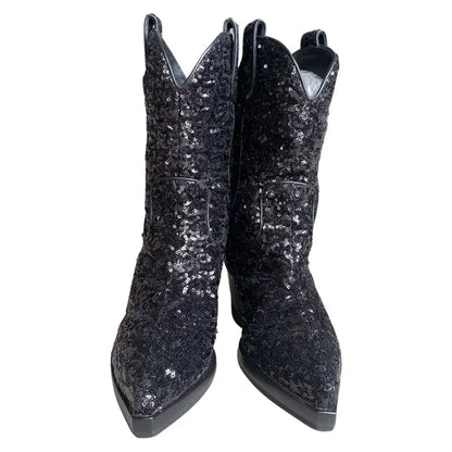 Dolce & Gabbana - Sequin Western boots