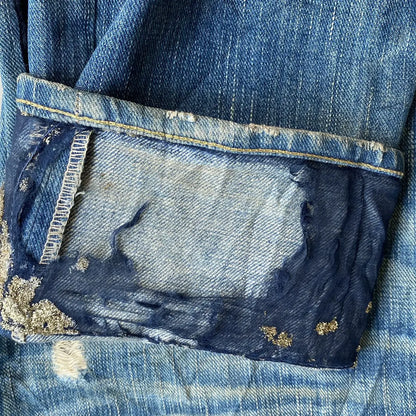 Number (N)ine : AW03 Touch Me I’m Sick Patchwork Crash Jeans