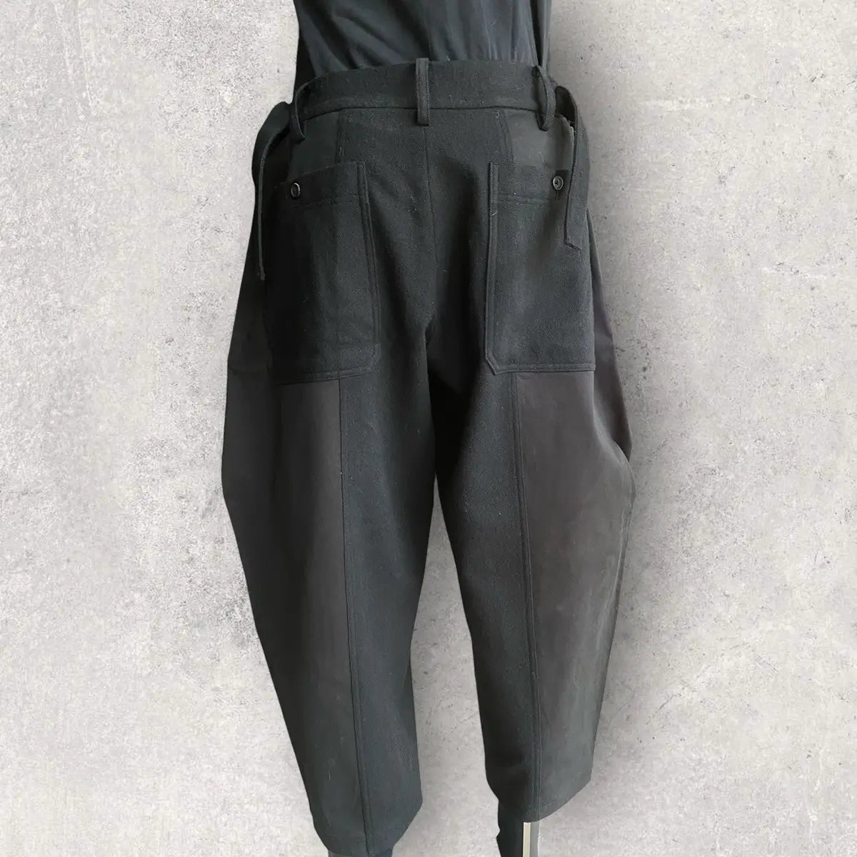 Yohji Yamamoto - 1/10 Flannel Waist Adjustable vertical joint pants