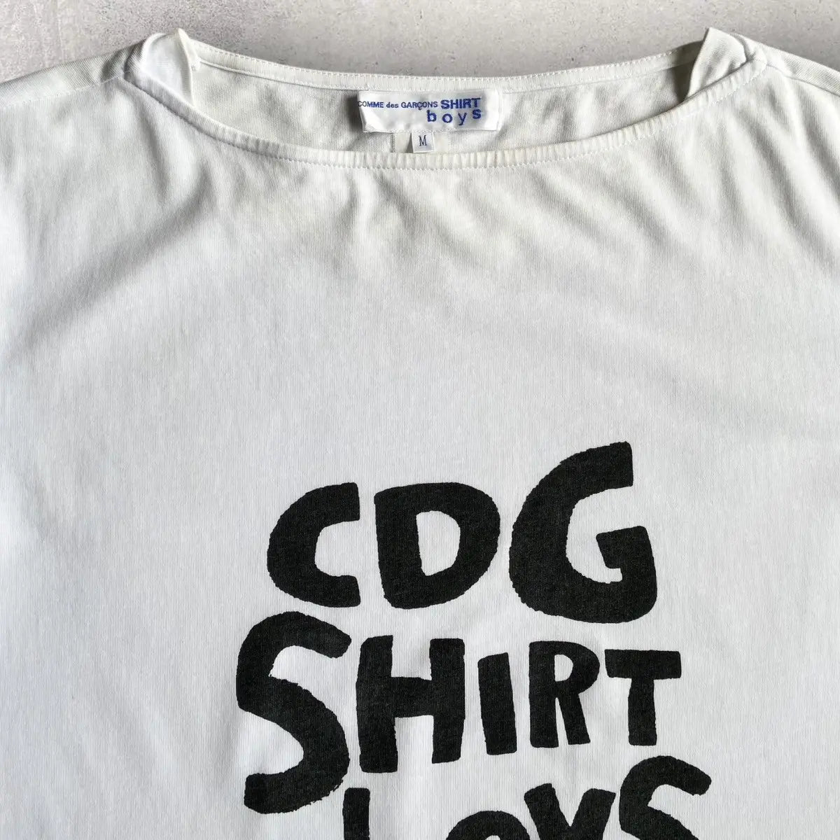 Comme des Garcons - SS17 Wide Neck Logo T Shirt