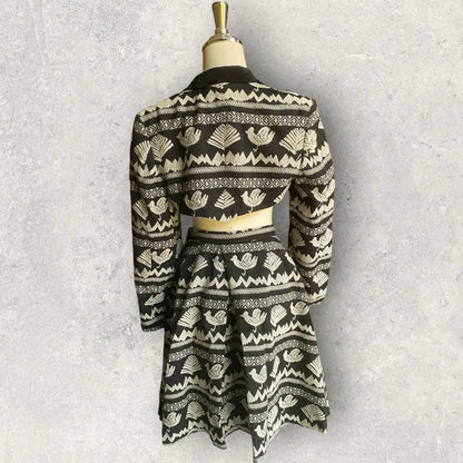 Comme des Garcons : Vintage Fall 1989 Set Cropped Jacket and Skirt