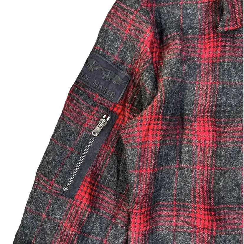 Mastermind Japan - Roarguns Peace Maker Swarovski Rhinestone Wool Shirt Jacket