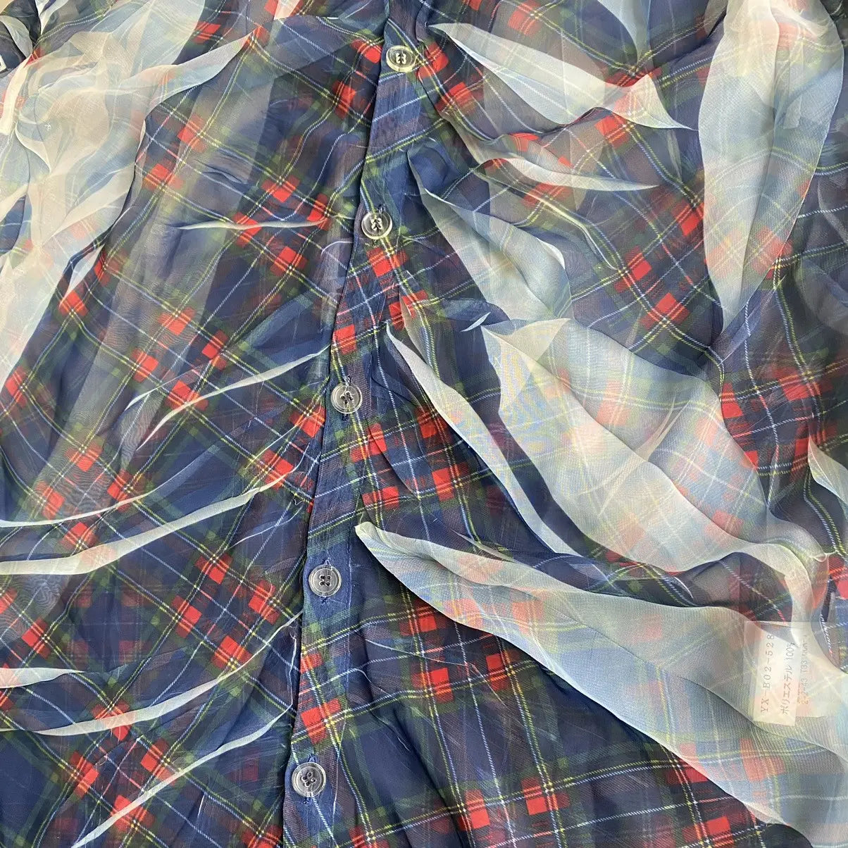 Yohji Yamamoto - Y’s Tartan Print Top
