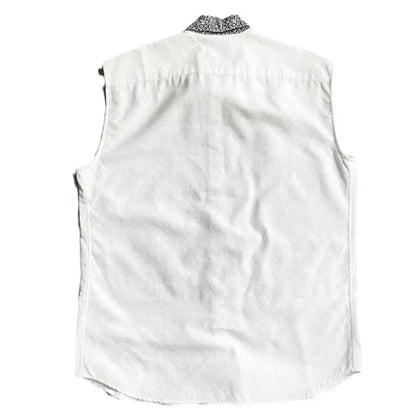 Raf Simons - SS13 Floral Collar Oversize Sleeveless Shirt