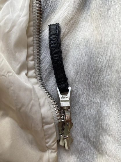 Prada - Goat Fur Shearling Puff Coat With Remove-able Sleeve