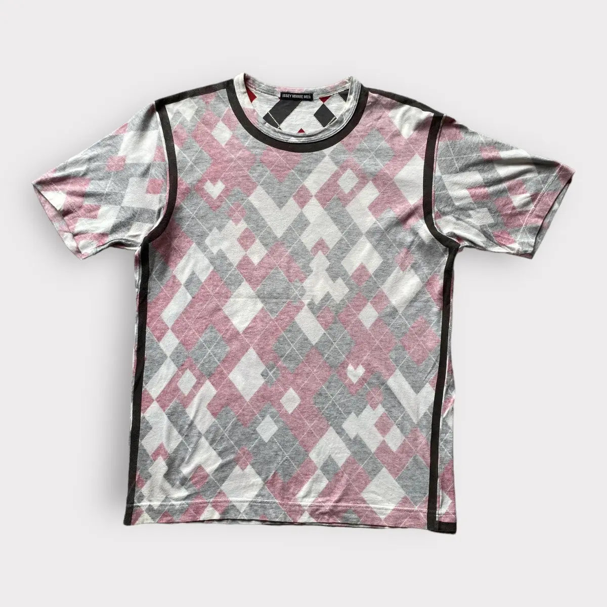 Issey Miyake - SS 2001 Inside out diamond cut print t shirt