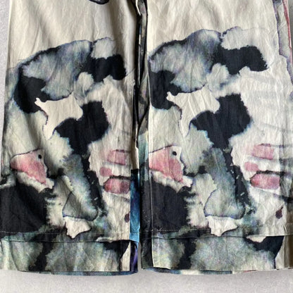 Yohji Yamamoto  SS10 Y’s Linen Blend Water Color Print Pants
