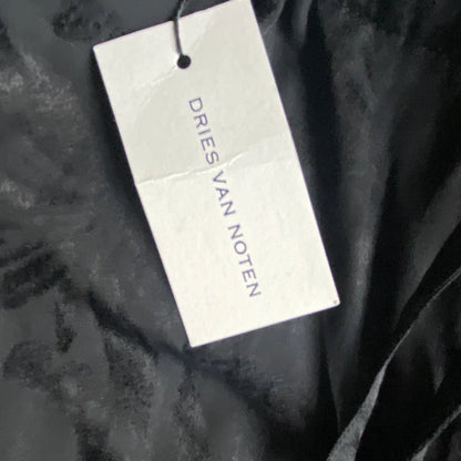 Dries Van Noten - Fall 2019 Black Jacquard Floral Rayon Blend Drawstring Pants