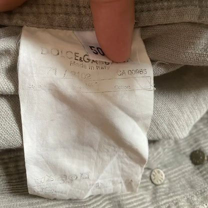 Dolce & Gabbana - 2000’s Dolce And Gabbana Corduroy Jacket