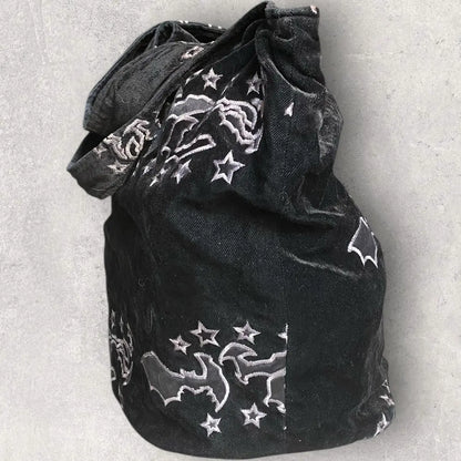 Undercover - AW02 “Witches Cell”Velour Tote Bag
