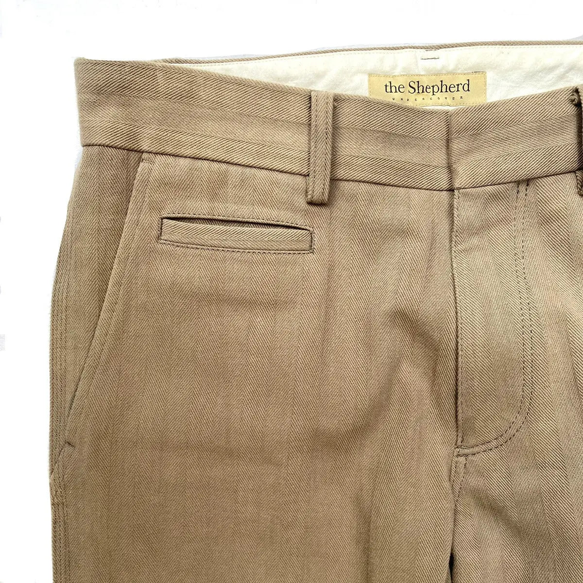 The Shepherd Undercover - Herringbone Out seam Detail Pants by Hiroshi Fujiwara