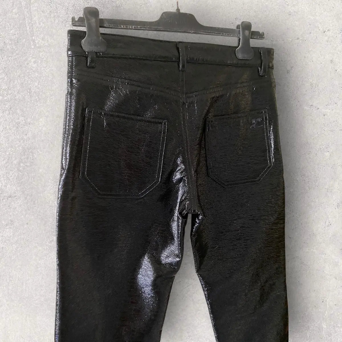 Courreges - NWT Re Edition 5 Pocket Black Vinyl Pants