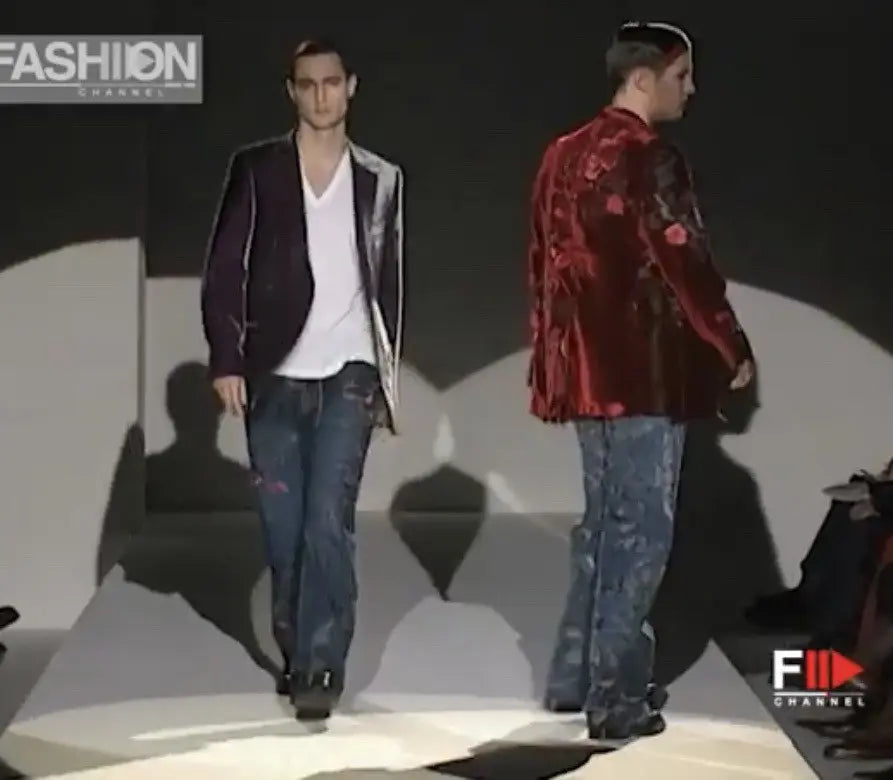Gucci - Fall99 AD And Runway Floral Embroiled Denim
