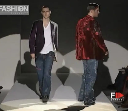 Gucci - Fall99 AD And Runway Floral Embroiled Denim
