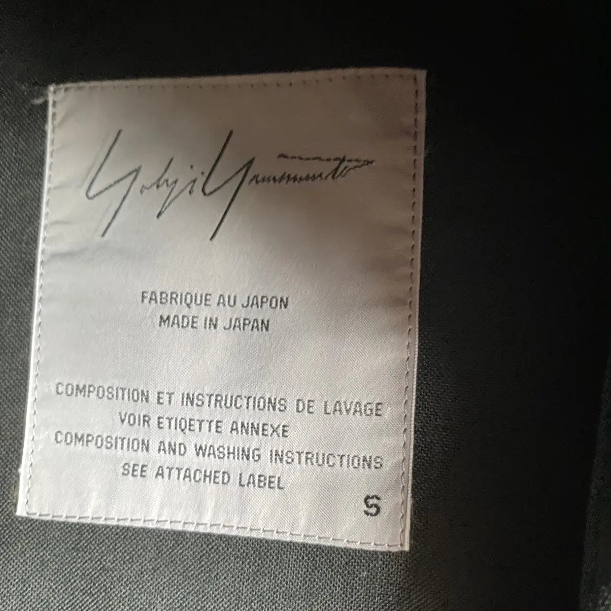 Yohji Yamamoto : Vintage SS93 Cut Out Wool Gabardine Blazer