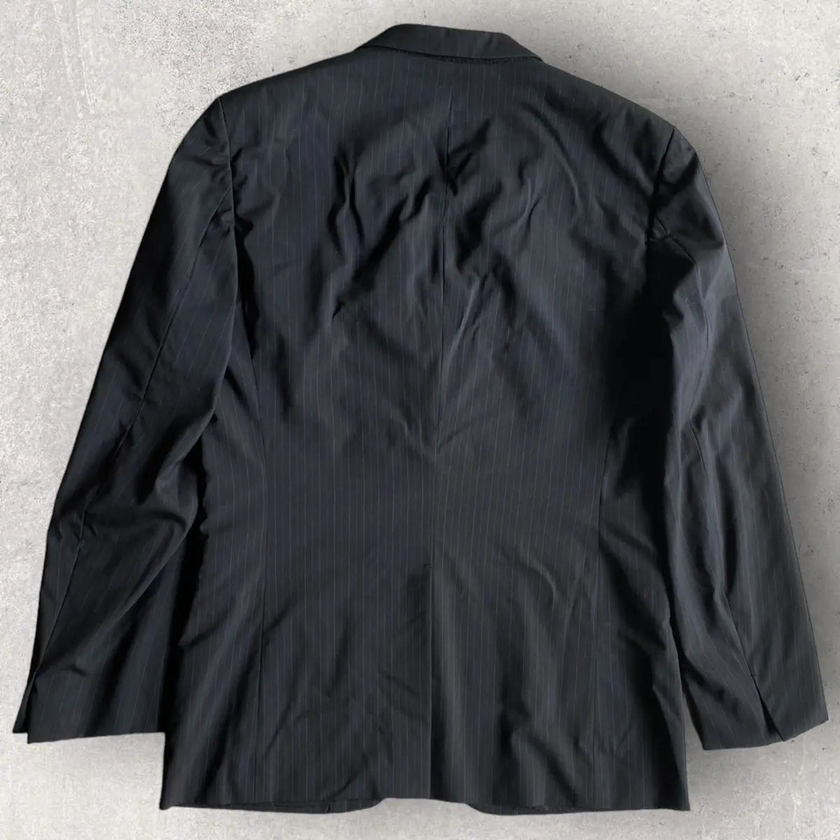 Jil Sander- Black/Blue Pinstriped Tailor Suit Set