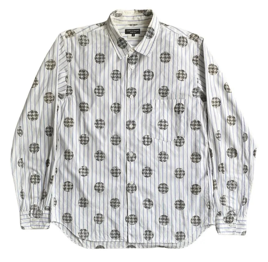 Comme des Garcons - Fall 10 Runway Strips Polka Dot Shirt