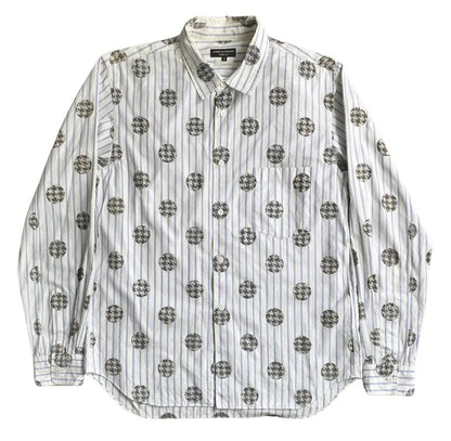 Comme des Garcons - Fall 10 Runway Strips Polka Dot Shirt