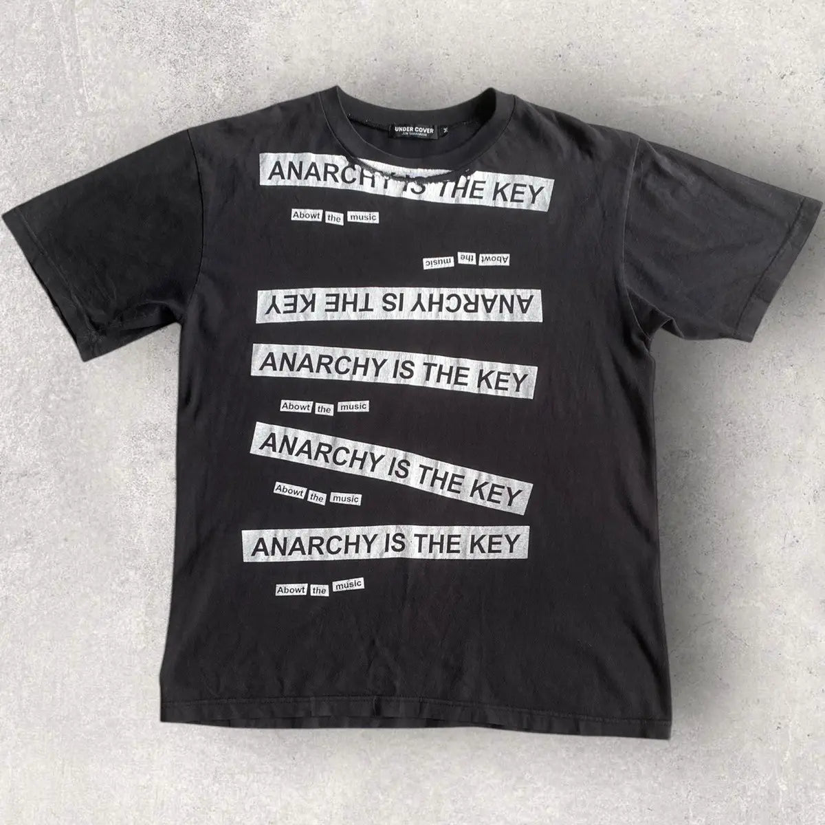 Undercover : Vintage 90’s Hand Print Anarchy T Shirt