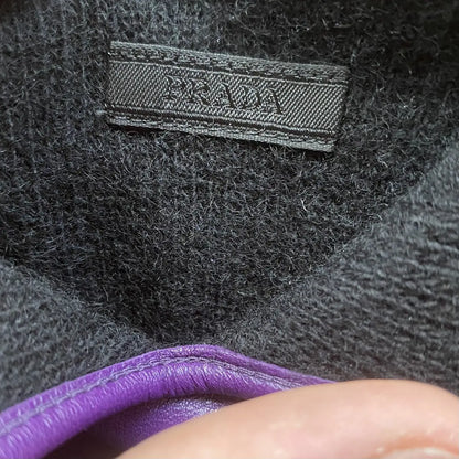 Prada - Triangle Logo Pouch Gloves