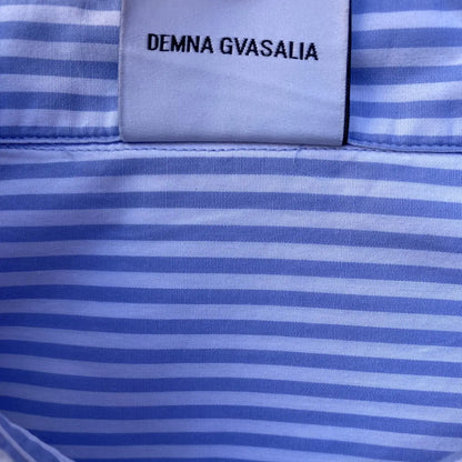 Vetements - SS19 Blue Stripes Oversized Cropped Shirt