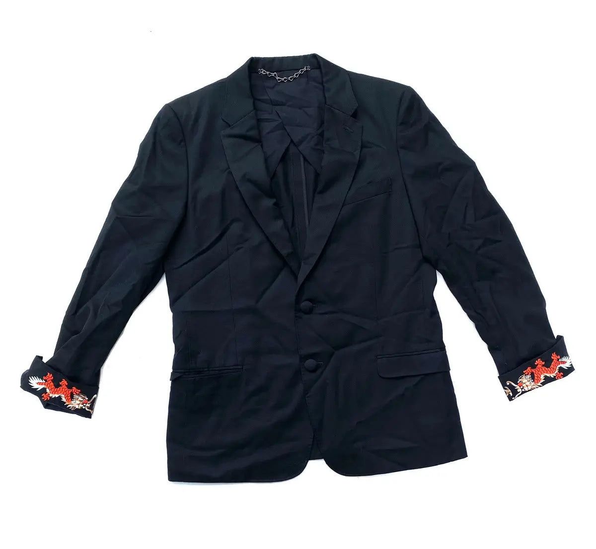 Maison MIHARA YASUHIRO - Fall12 Dragon Embroidered Roll Up Sleeves Blazer