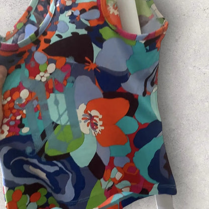 Versace - Vintage Versace Jeans Signature Floral Tank Top