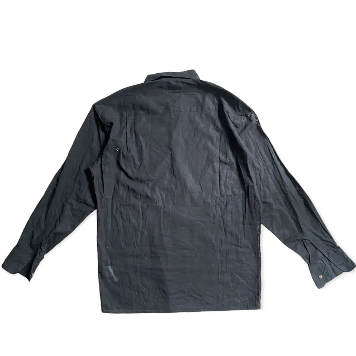Jean Paul Gaultier - JPG Flower Print Black Semi Translucent Shirt