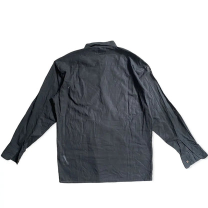 Jean Paul Gaultier - JPG Flower Print Black Semi Translucent Shirt
