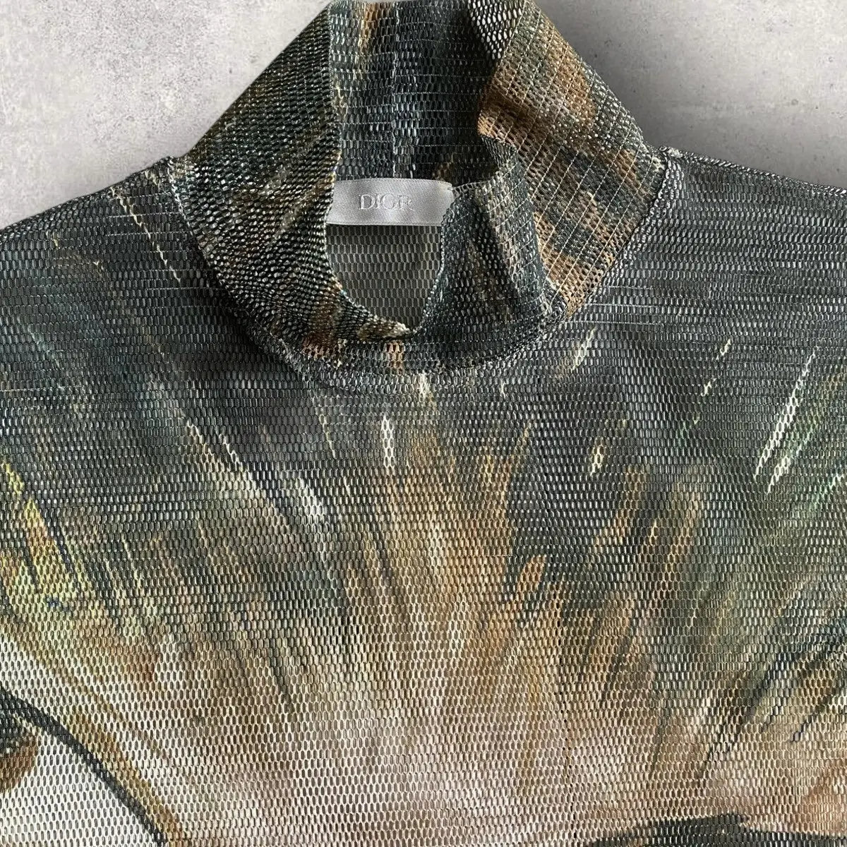 Dior - Fall19 Dior Homme x Raymond Pettibon mesh long-sleeve top
