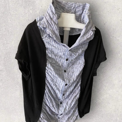 Yohji Yamamoto - Y’s Scrunch Cut And Sew Shirt